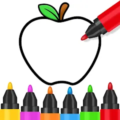 Toddler Coloring Book For Kids [MOD: все раскраски разблокированы] — Скачать бесплатно (APK)