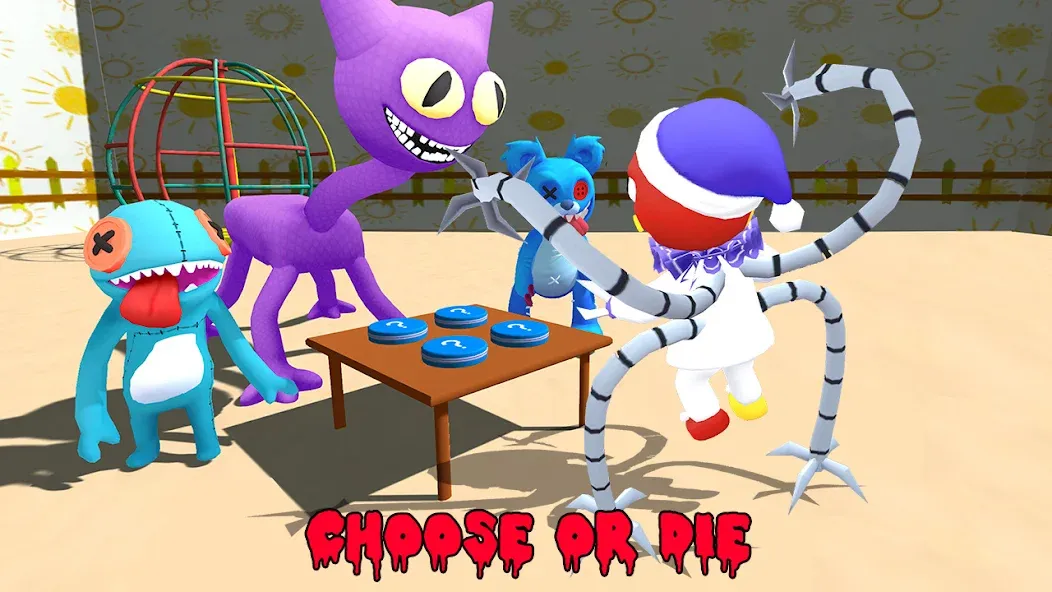 Взломанная Hide N Seek: Find The Monster [MOD: открыты все уровни и скины] на Андроид — скриншот 2