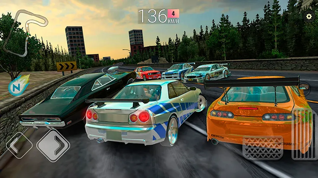 Racing in Car - Multiplayer [MOD: безлимитные деньги и все машины открыты] последняя версия — скриншот 5