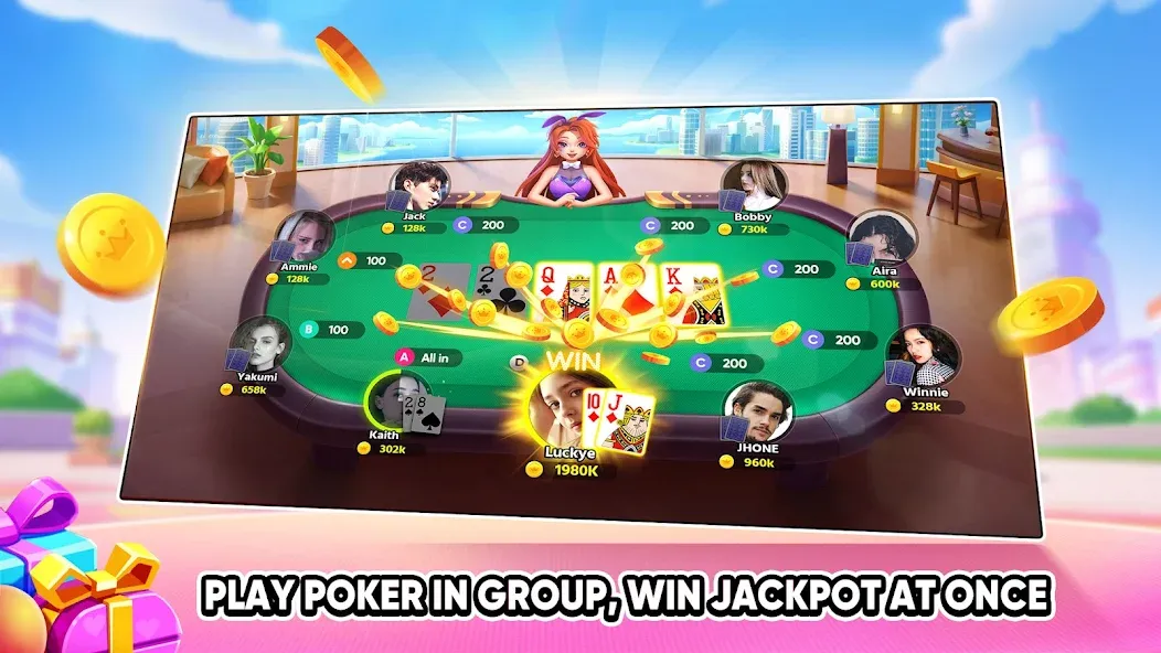 Tongits Go - Mines Slots Pusoy [MOD: безлимитные монеты и разблокированы все игры] на Андроид — скриншот 4