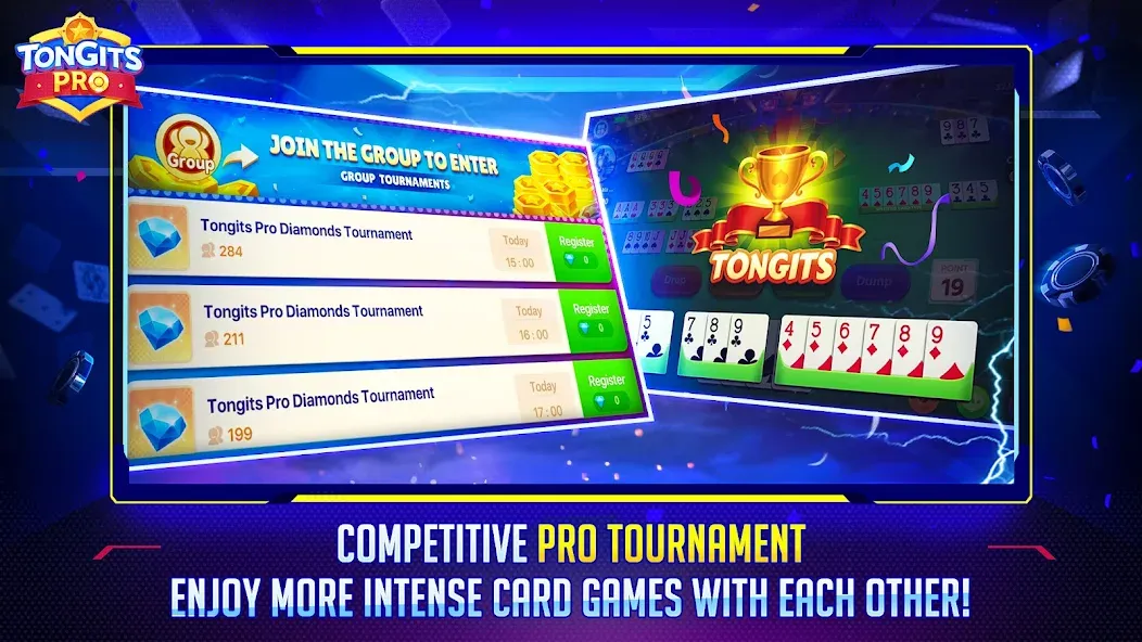 Скачать Tongits Pro [MOD: безлимитные монеты и бонусы] на телефон — скриншот 3