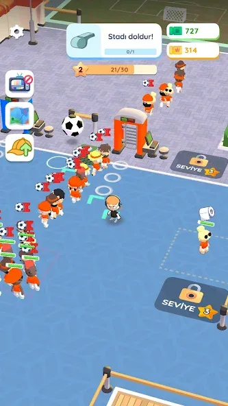 Скачать взлом Stadium Master: Idle Game [MOD: безлимитные деньги и улучшения] — скриншот 2
