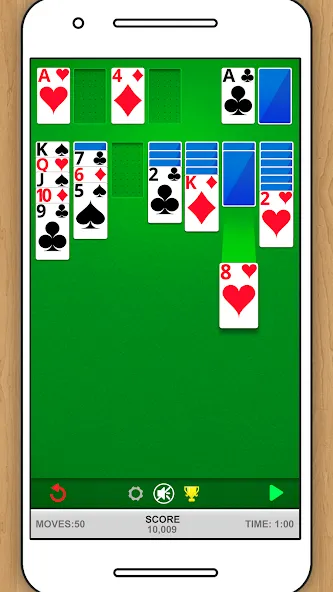 Скачать SOLITAIRE CLASSIC CARD GAME [MOD: без рекламы и без ограничений] — скриншот 2