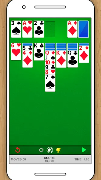 Скачать SOLITAIRE CLASSIC CARD GAME [MOD: без рекламы и без ограничений] — скриншот 4