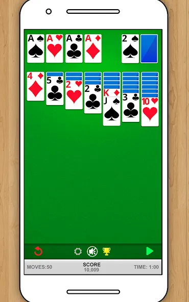 Скачать SOLITAIRE CLASSIC CARD GAME [MOD: без рекламы и без ограничений] — скриншот 5
