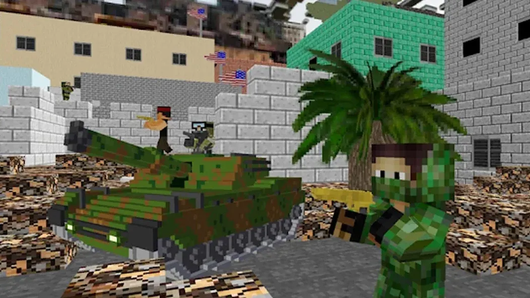 Скачать American Block Sniper Survival [MOD: безлимитные патроны и здоровье] — скриншот 3