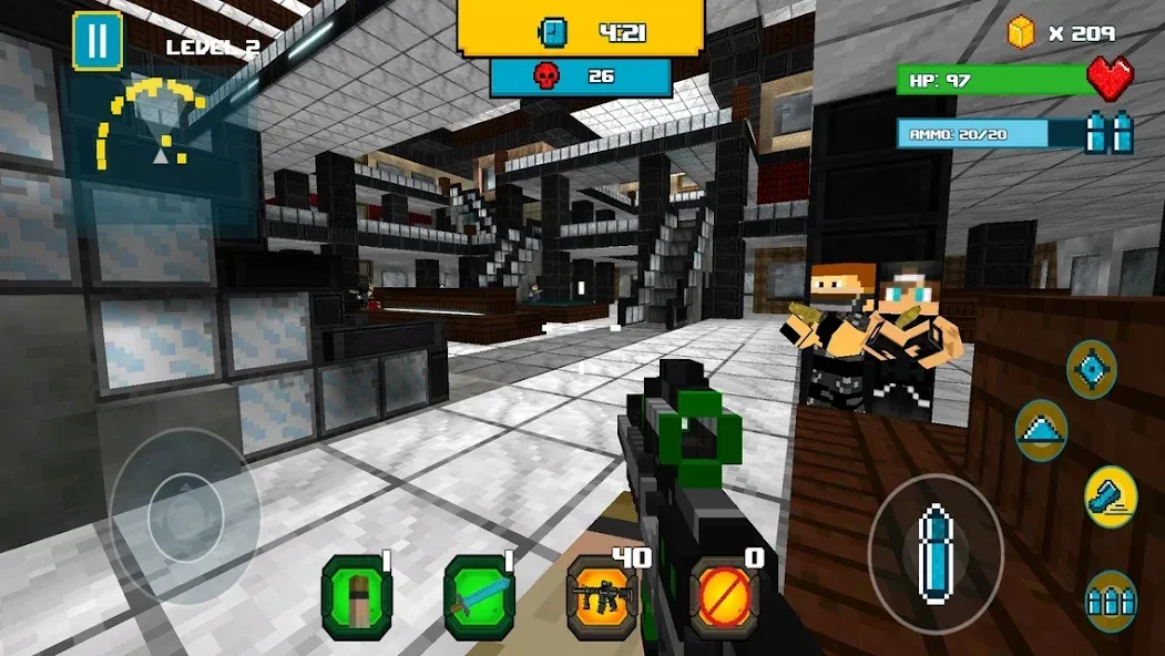 Скачать American Block Sniper Survival [MOD: безлимитные патроны и здоровье] — скриншот 5