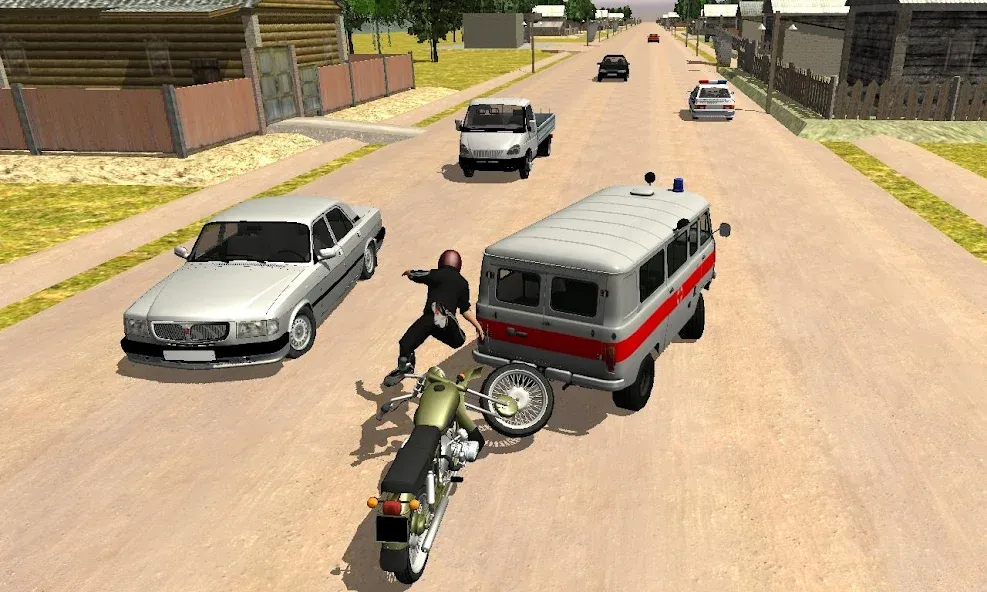 Russian Moto Traffic Rider 3D [MOD: безлимитные деньги и все мотоциклы открыты] (Бесплатно / APK) — скриншот 4