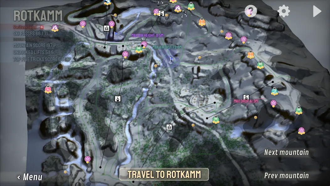 Grand Mountain Adventure [MOD: безлимитные деньги и все горы открыты] на Андроид — скриншот 4