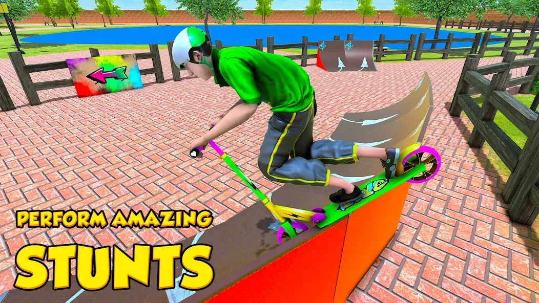 BMX Air Skate Scooter Tricks [MOD: безлимитные монеты и разблокированы трюки] последняя версия — скриншот 3
