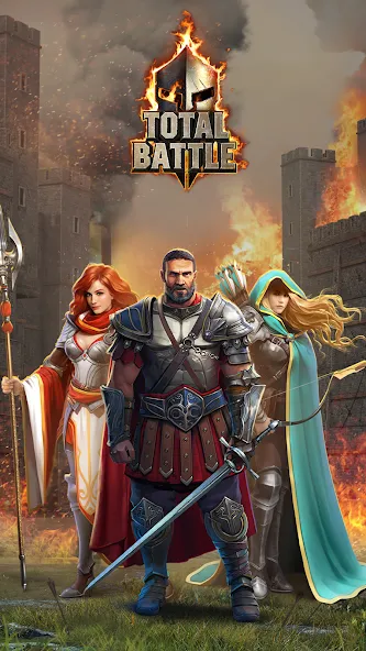 Total Battle: Strategy Games [MOD: безлимитные ресурсы и ускоренное строительство] — Скачать бесплатно (APK) — скриншот 1
