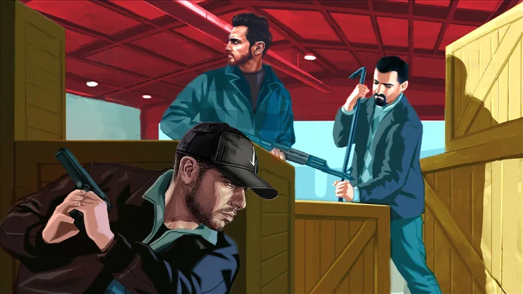 Взломанная City Grand Gangster Crime [MOD: безлимитные деньги и оружие] на Андроид — скриншот 1