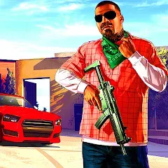 Взломанная City Grand Gangster Crime [MOD: безлимитные деньги и оружие] на Андроид