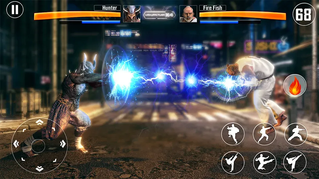 Скачать взлом Kung Fu Fighting Karate Games [MOD: безлимитные деньги и энергия] — скриншот 2