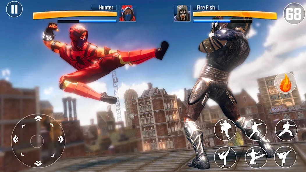 Скачать взлом Kung Fu Fighting Karate Games [MOD: безлимитные деньги и энергия] — скриншот 4