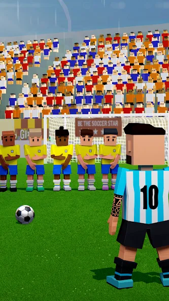 Взломанная Mini Soccer Star: Football Cup [MOD: безлимитные деньги и энергия] на Андроид — скриншот 1