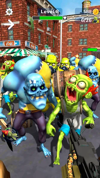 Скачать взлом Tower Gunner: Zombie Shooter [MOD: много денег и патронов] — скриншот 3