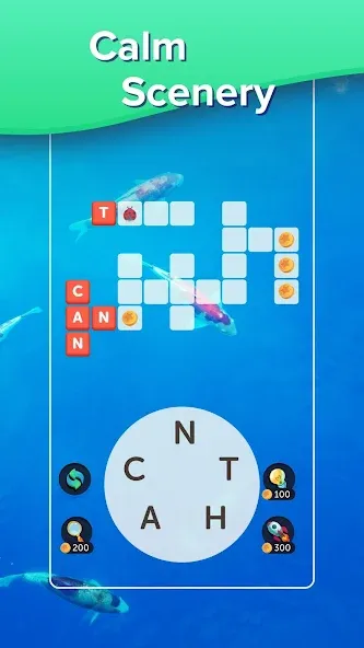 Скачать взлом Puzzlescapes Word Search Games [MOD: без рекламы и все подсказки доступны] — скриншот 4