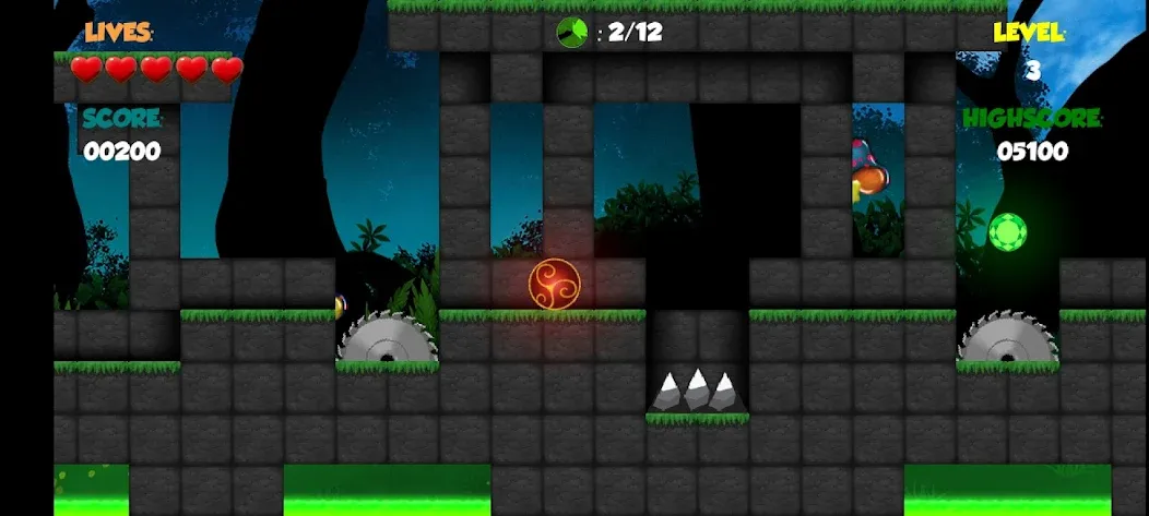 Red Bounce Ball 1 [MOD: все уровни без рекламы] на Андроид — скриншот 2