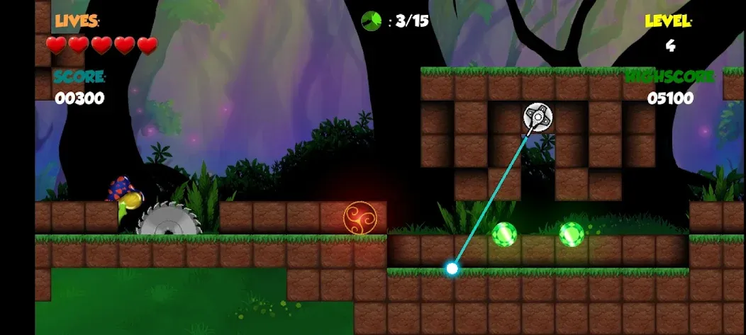 Red Bounce Ball 1 [MOD: все уровни без рекламы] на Андроид — скриншот 3