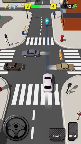 Pick Me Up 3D: Taxi Game [MOD: безлимитные деньги и топливо] на Андроид — скриншот 1