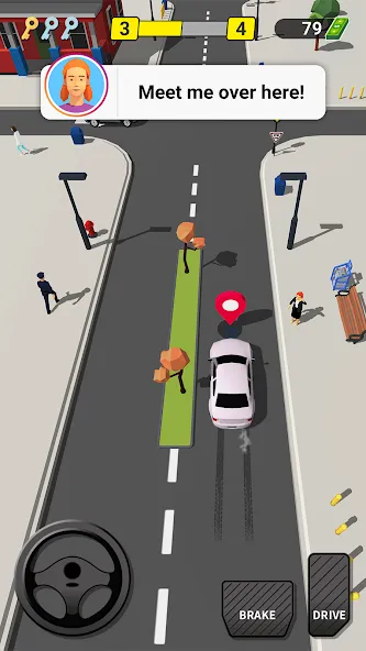 Pick Me Up 3D: Taxi Game [MOD: безлимитные деньги и топливо] на Андроид — скриншот 2
