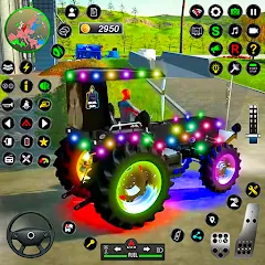 Скачать Tractor Farming Games 2023 [MOD: безлимитные деньги и топливо] на телефон