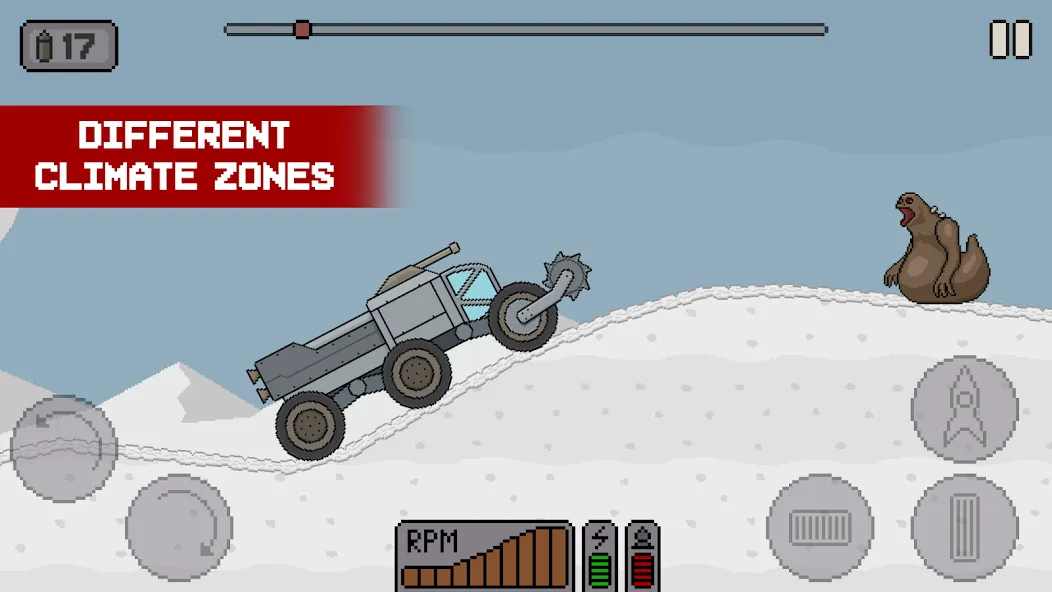 Взломанная Death Rover: Space Zombie Race [MOD: безлимитные деньги и топливо] на Андроид — скриншот 3