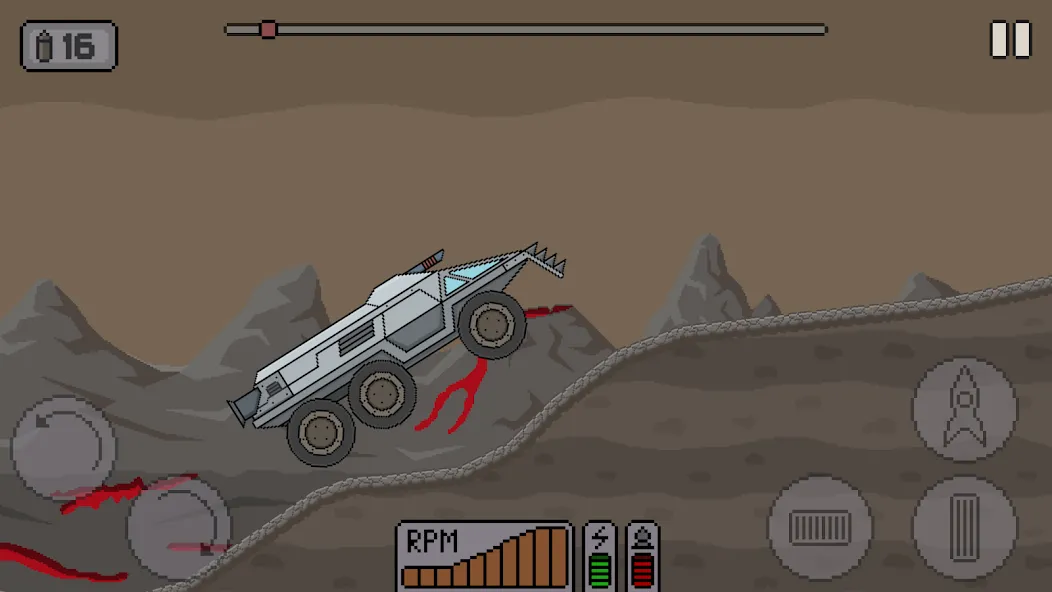 Взломанная Death Rover: Space Zombie Race [MOD: безлимитные деньги и топливо] на Андроид — скриншот 5