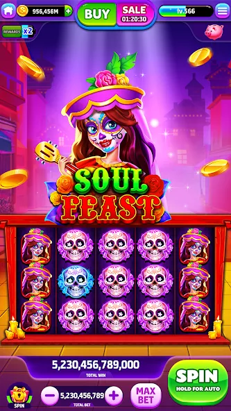 Spin To Rich - Vegas Slots [MOD: безлимитные монеты и джекпоты] (Бесплатно / APK) — скриншот 2
