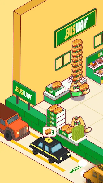 Cat Snack Bar: Cute Food Games [MOD: безлимитные деньги и ресурсы] на Андроид — скриншот 1