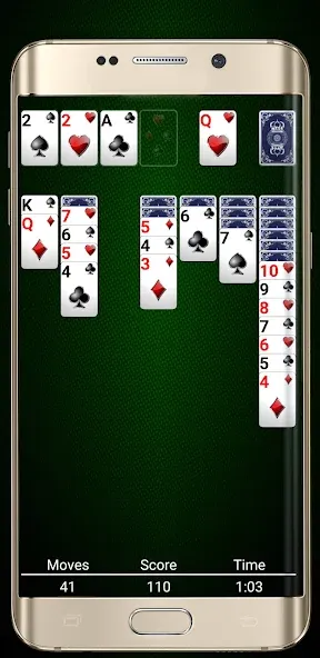 Взломанная Solitaire Card Game [MOD: безлимитные подсказки и отмены] на Андроид — скриншот 2