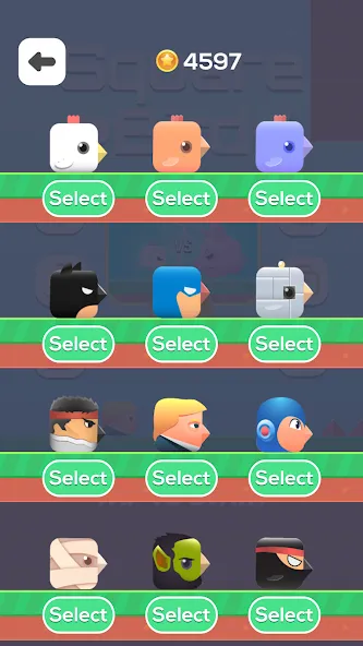 Square Bird - Flappy Chicken [MOD: безлимитные жизни и все скины] на Андроид — скриншот 4