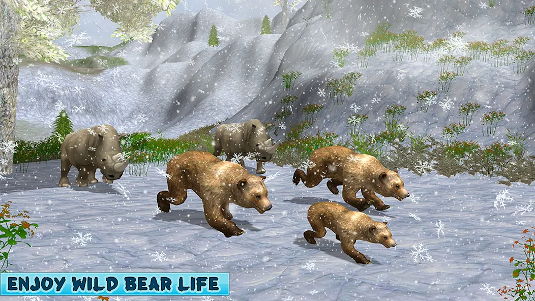 Скачать Polar Bear Family Survival [MOD: выживание полярной семьи без ограничений] — скриншот 5