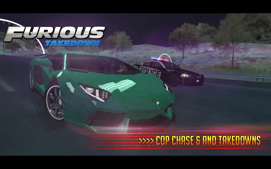 Скачать Furious: Takedown Racing [MOD: безлимитные деньги и топливо] — скриншот 3