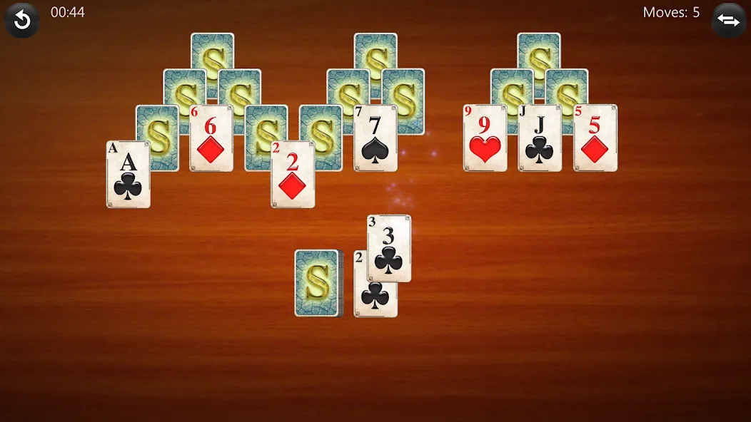 TriPeaks Solitaire [MOD: без рекламы и много подсказок] (Бесплатно / APK) — скриншот 2