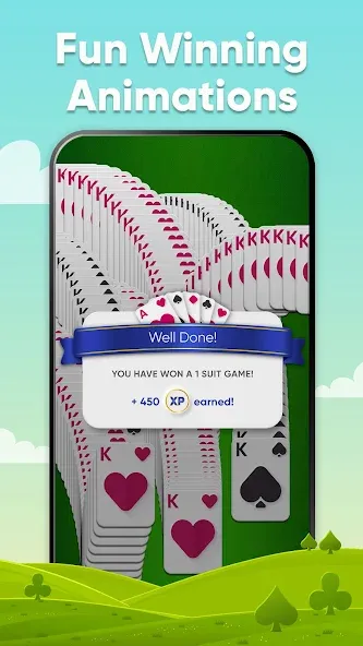 Spider Solitaire [MOD: безлимитные подсказки и отмены ходов] (Бесплатно / APK) — скриншот 4