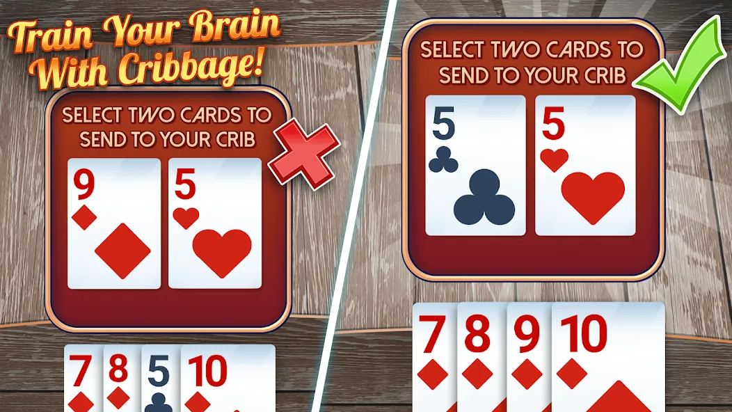 Взломанная Ultimate Cribbage: Card Board [MOD: безлимитные монеты и подсказки] на Андроид — скриншот 3