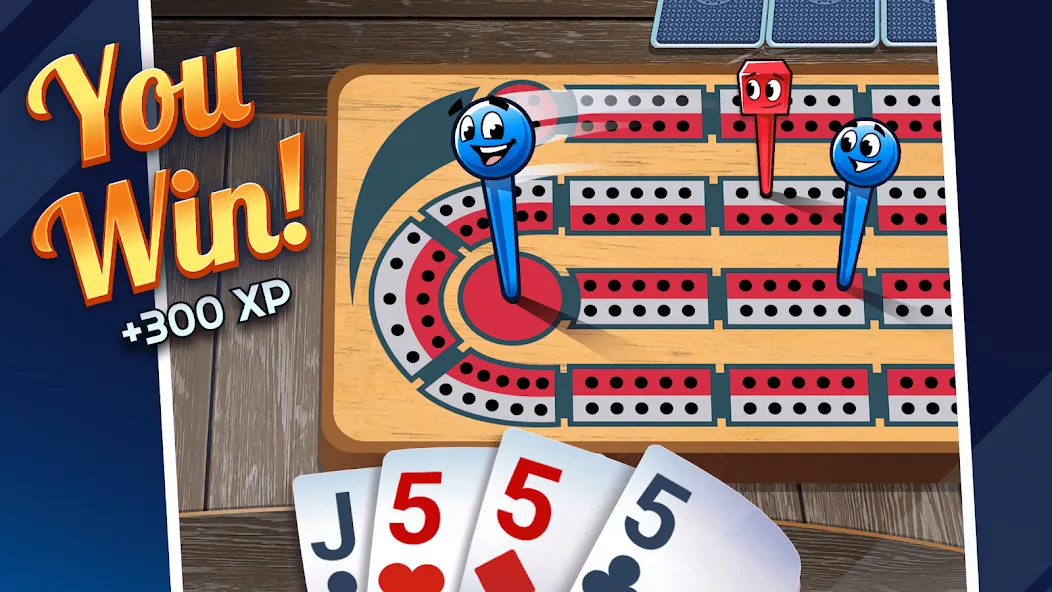 Взломанная Ultimate Cribbage: Card Board [MOD: безлимитные монеты и подсказки] на Андроид — скриншот 4