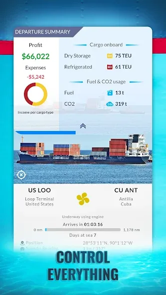 Скачать взлом Shipping Manager - 2024 [MOD: безлимитные деньги и топливо] — скриншот 2