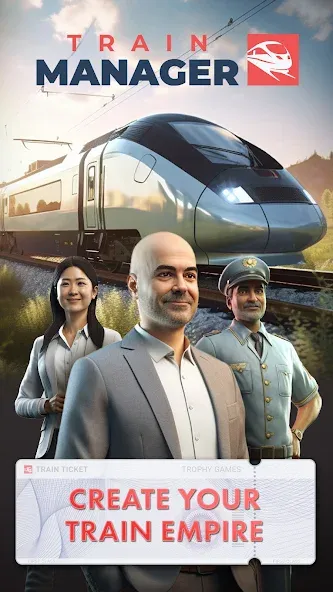 Train Manager - 2024 [MOD: безлимитные деньги и топливо] (Бесплатно / APK) — скриншот 1