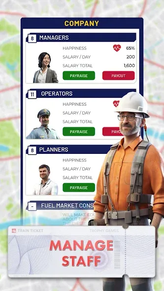 Train Manager - 2024 [MOD: безлимитные деньги и топливо] (Бесплатно / APK) — скриншот 5
