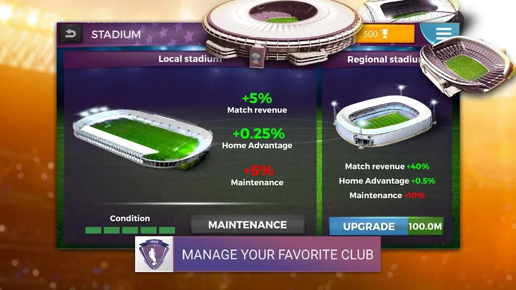 WSM - Women's Soccer Manager [MOD: безлимитные деньги и ресурсы] — Скачать бесплатно (APK) — скриншот 2