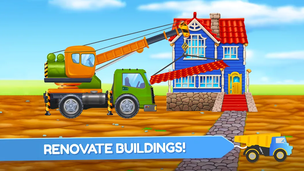 Build a House: Building Trucks [MOD: безлимитные деньги и все машины] — Скачать бесплатно (APK) — скриншот 2