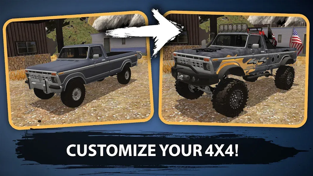 Взломанная Offroad Racing & Mudding Games [MOD: безлимитные деньги и топливо] на Андроид — скриншот 2