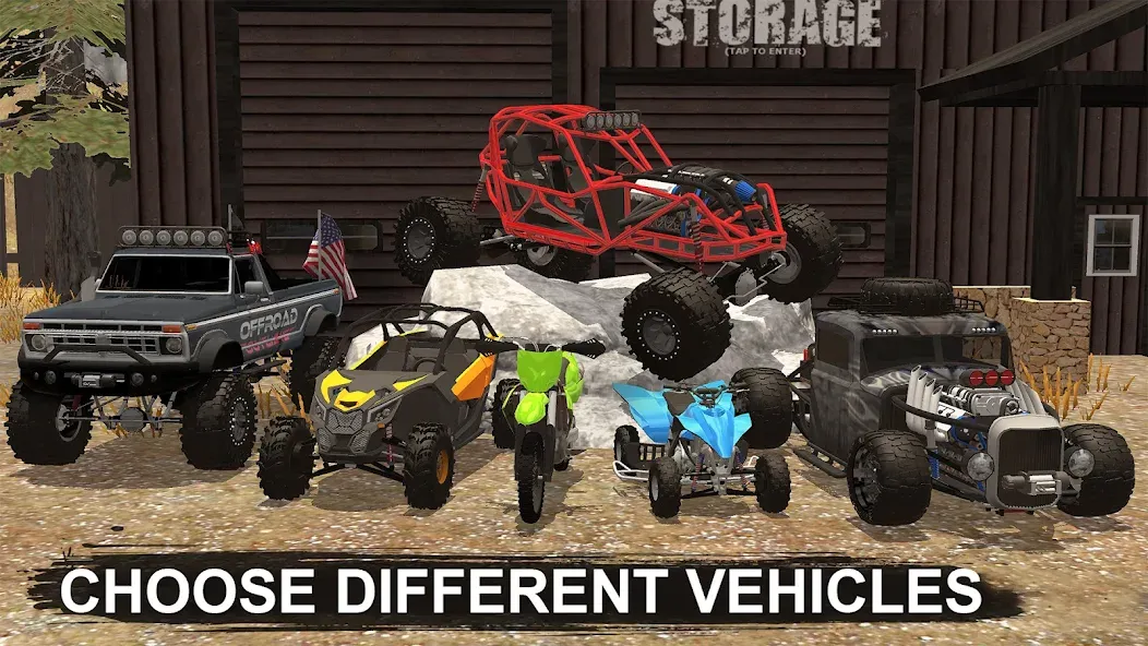 Взломанная Offroad Racing & Mudding Games [MOD: безлимитные деньги и топливо] на Андроид — скриншот 3