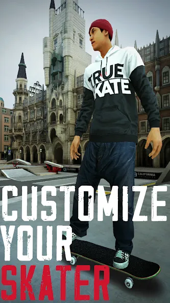Взломанная True Skate [MOD: безлимитные деньги и все доски открыты] на Андроид — скриншот 3