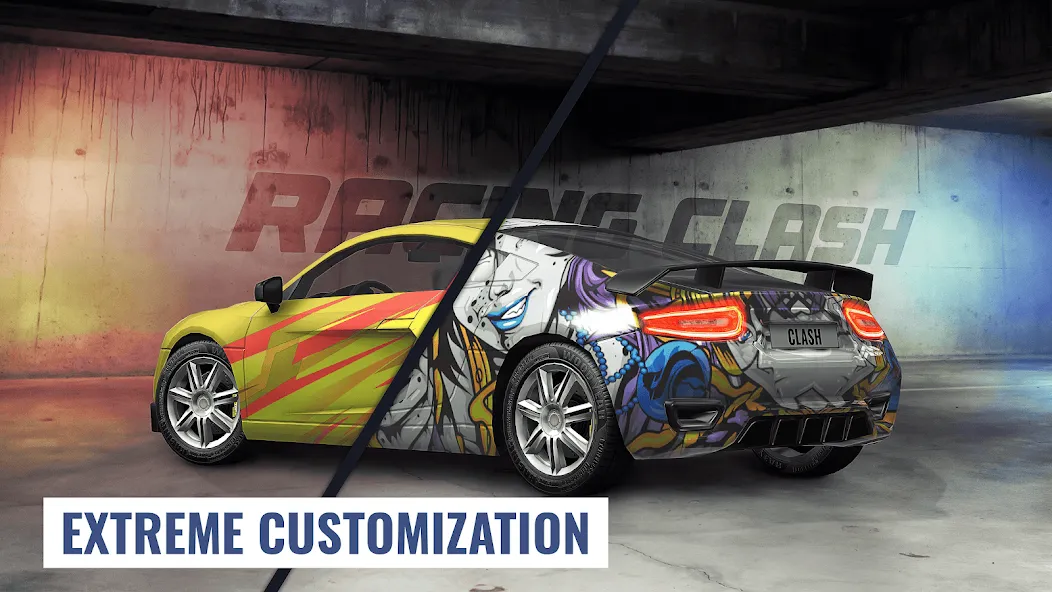 Скачать Racing Clash [MOD: безлимитные деньги и топливо] — скриншот 1