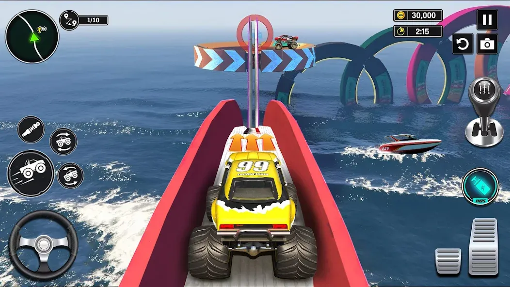 Скачать взлом Monster Truck Games- Car Games [MOD: безлимитные деньги и все машины] — скриншот 4