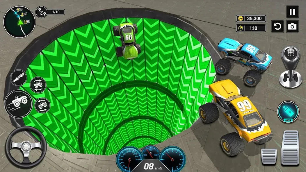 Скачать взлом Monster Truck Games- Car Games [MOD: безлимитные деньги и все машины] — скриншот 5
